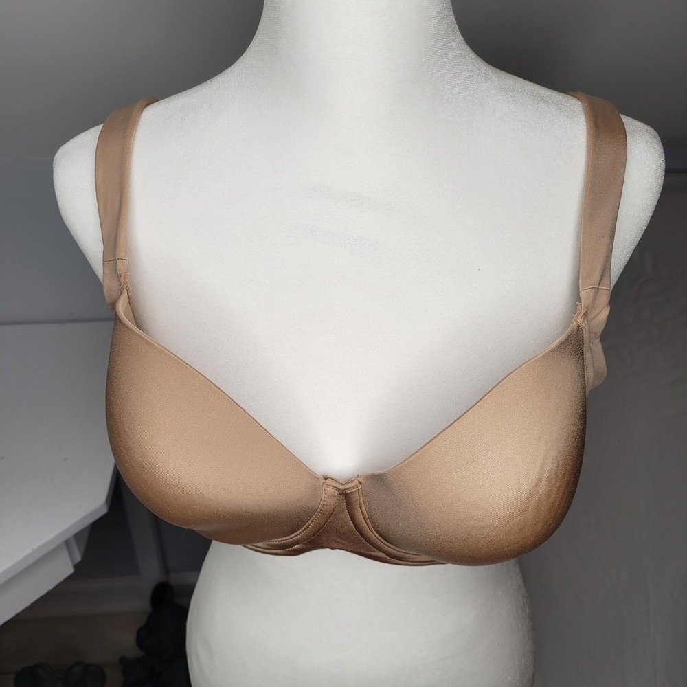 Soma Stunning Support Smooth‎ Full Coverage Bra 34D Beige Comfortable Adjustable - Picture 9 of 12
